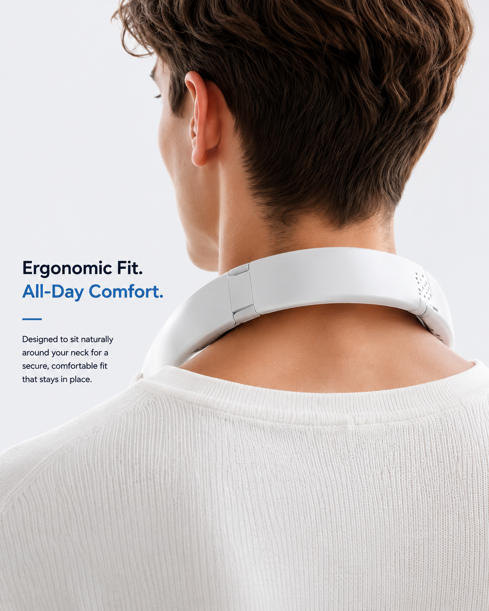 Brizé Portable Neck Fan – Hands-Free Bladeless Cooling